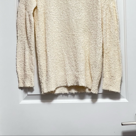 IRO Ines Fuzzy Textured Off White Knit Sweater Size Small. - Picture 2 of 9